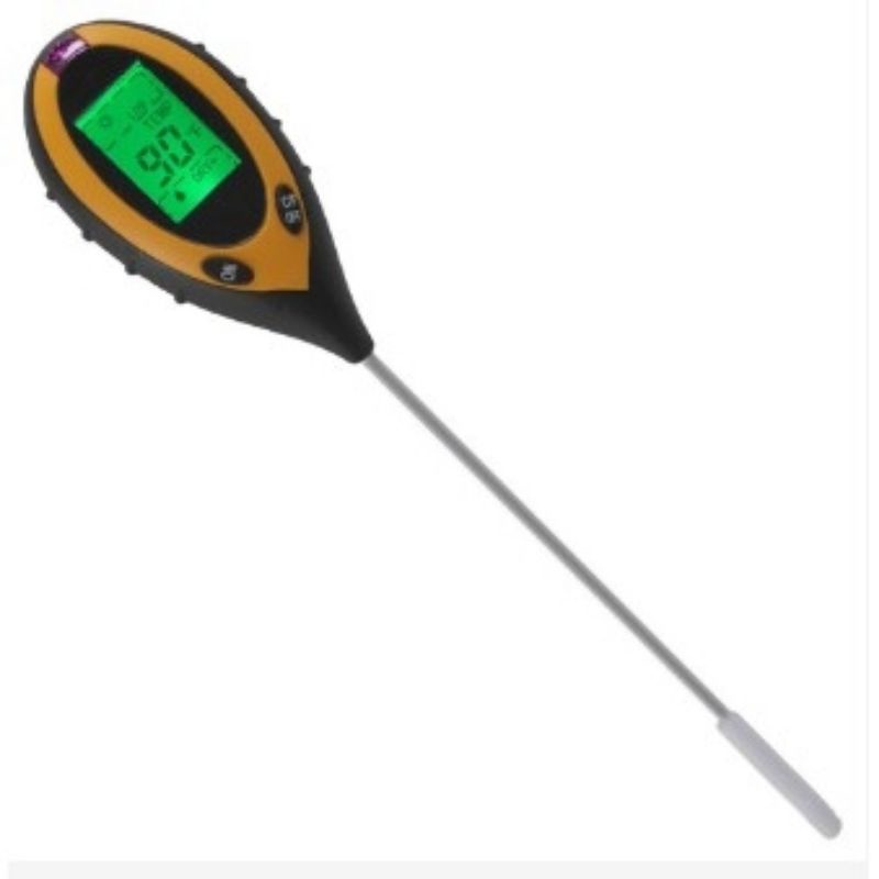 Digital Soil Analyzer Tester Meter Alat Ukur Kondisi Tanah 4 in 1 Suhu Sunlight PH Mositure SPH004