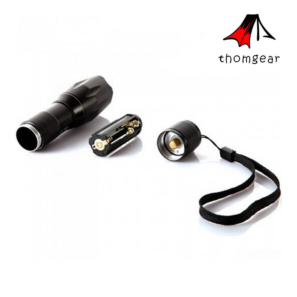 Thomgear Senter Led Murah Super Terang Cree Xm-L T6 2000 Lumens - E17