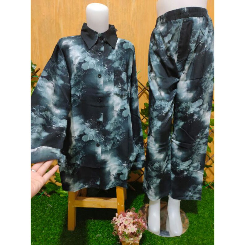 one set kemeja impor/set wanita/kemeja wanita