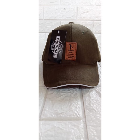 Topi baseball ediko bahan rafel premium pengait cakop besi pria wanita-Ediko army coy