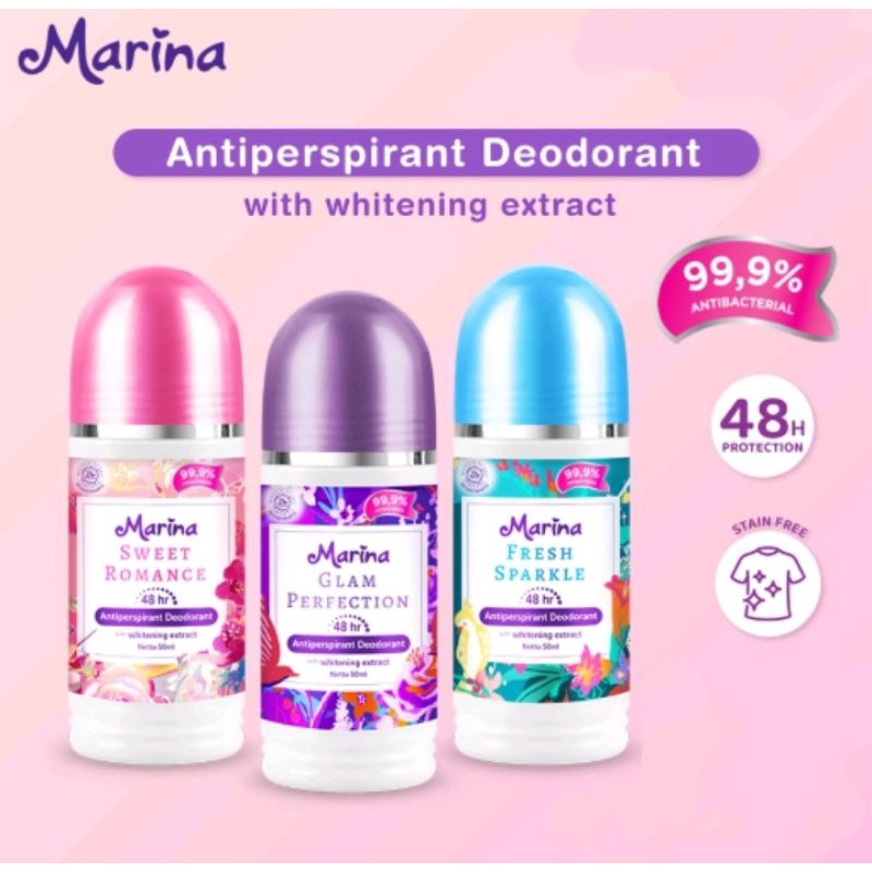 Marina Anti Perspirant Deodorant 50ml (100% Original)