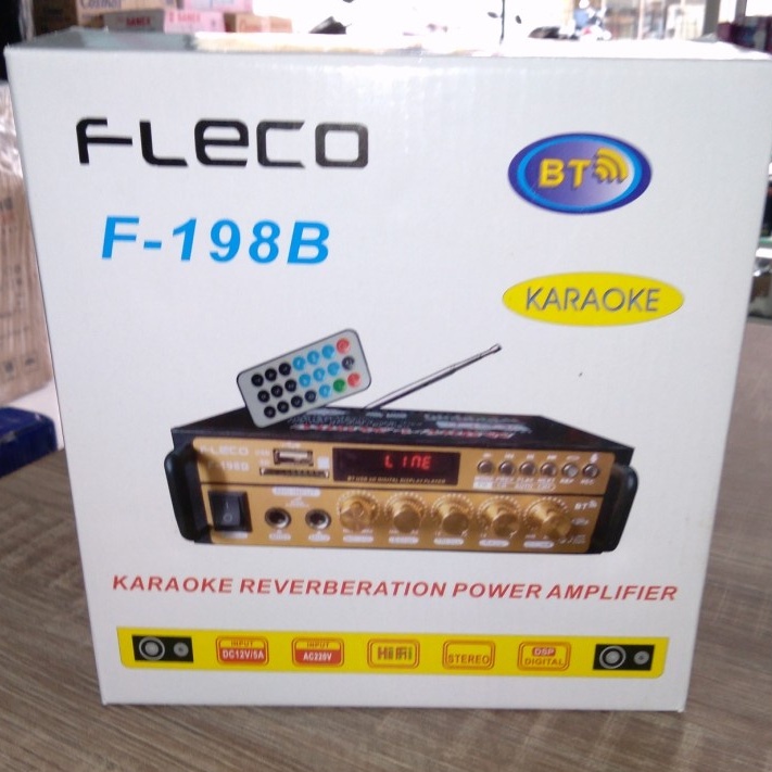 COD Amplifier Bluetooth Fleco F-198B - Ampli Fleco 198B - Power Amplifier Fleco 198B//AMPLI KARAOKE FLECO BT-198B