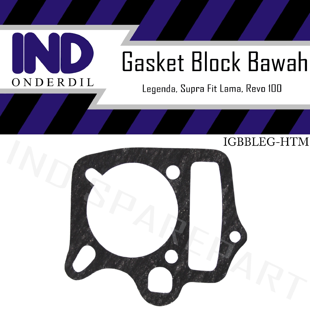 Gasket Paking-Packing Block-Blok Bawah Seher Cylinder-Silinder Legenda/Supra Fit Lama-Old/Revo 100