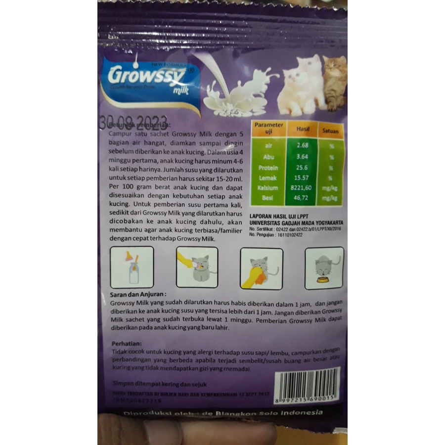 Growssy Susu untuk kitten atau anakan kucing