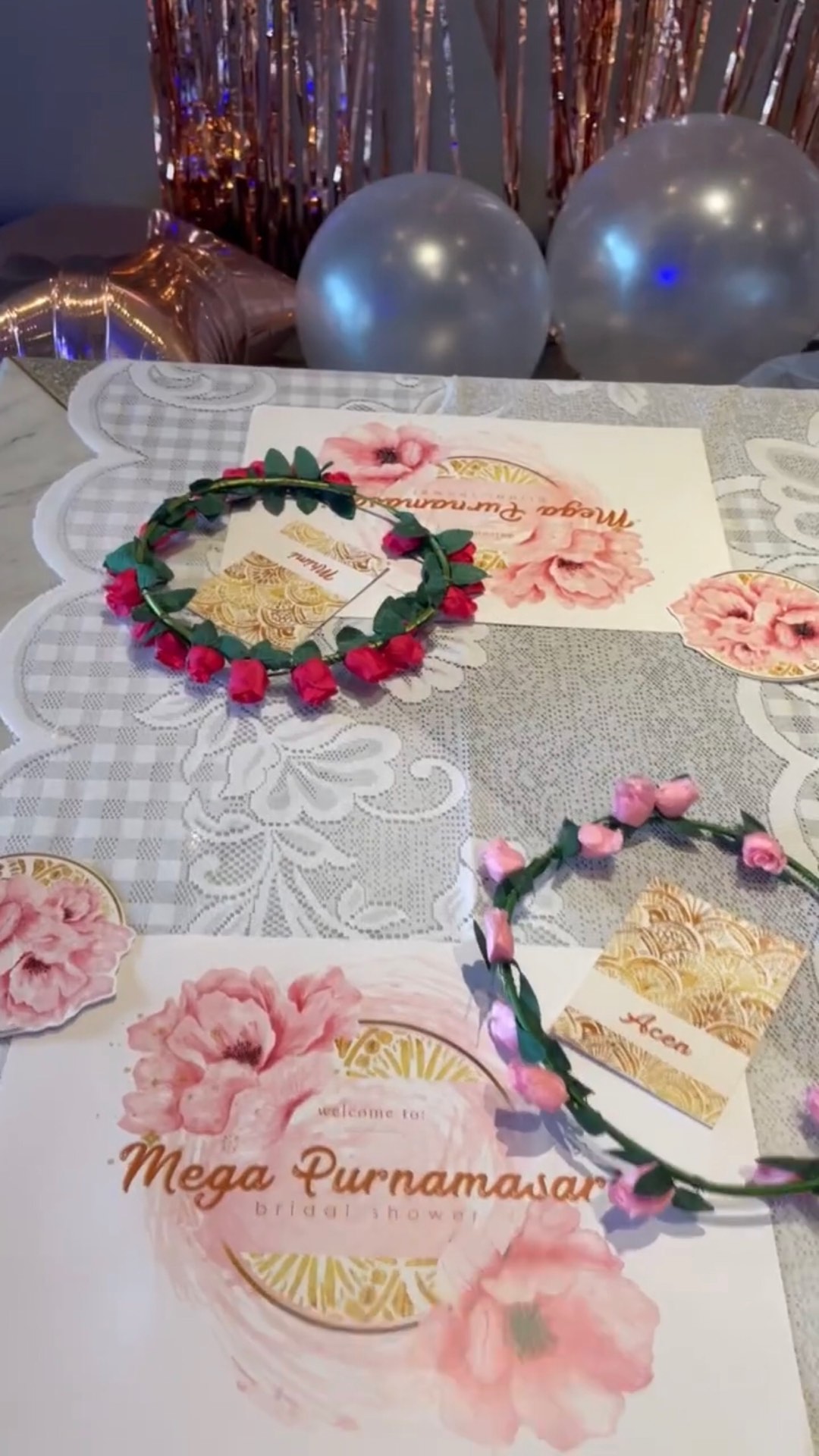 Table Mat / Placemat Decor Custom Request Bridal Shower Baby Shower Sweetseventeen