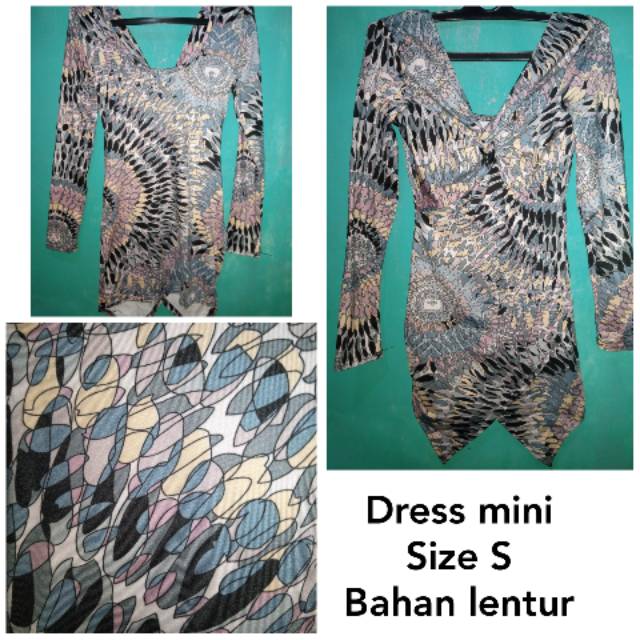 Dress mini motif size S preloved