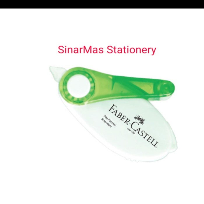 

Hot Sale Faber Castel Corection Tape Roller Guide 6 Mtr .Tip Ex Perekat Kertas Hot Sale
