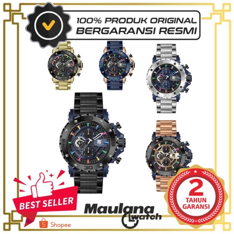 JAM TANGAN PRIA WANITA | RANTAI | KULIT | KARET | MURAH | pria - T5 H 3702 ori include box paper bag