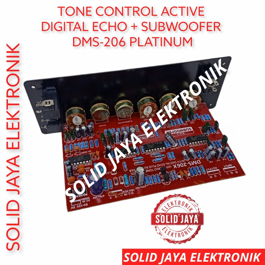 TONE CONTROL AKTIF STEREO DMS206 DMS-206.X DMS 206 PLUS PANEL STEREO TONE KONTROL ACTIVE DIGITAL ECHO PLUS SUBWOOFER SUB MIC MIK KARAOKE DMS-206 PLATINUM ASLI ORIGINAL