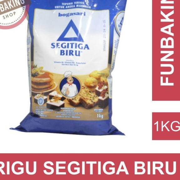 

✽ FunBaking - TEPUNG TERIGU SEGITIGA BIRU PREMIUM 1 KG BOGASARI ➪