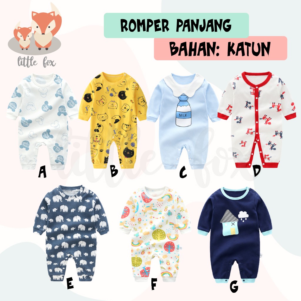 IMPORT JUMPER PANJANG  ANAK BAYI BAJU ROMPER  BAYI COWOK   IMPORT JUMPER PANJANG  ANAK BAYI BAJU ROMPER  BAYI COWOK