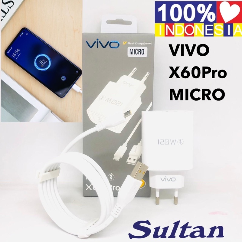 NEW CHARGER VIVO X60Pro MICRO 120W FAST CHARGING