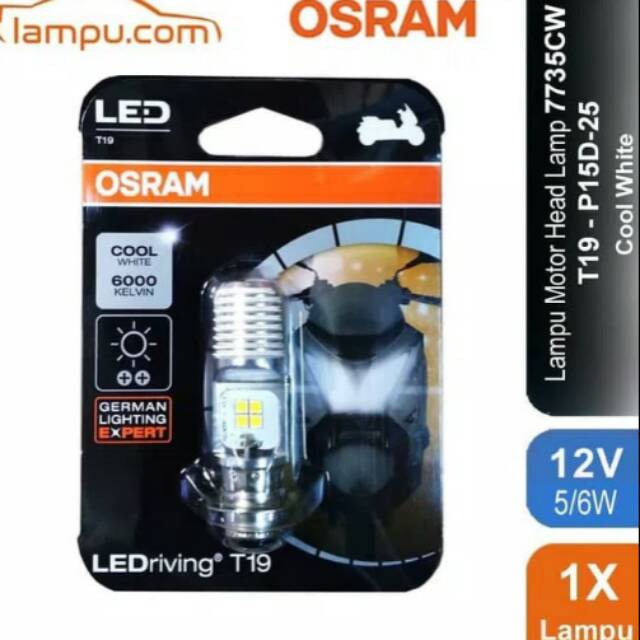  Lampu  depan LED  osram  T19  H6 M5 K1 putih Shopee Indonesia