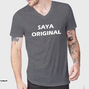 KAOS PRIA SAYA ORIGINAL / KAOS PRIA VNECK/ KAOS PRIA