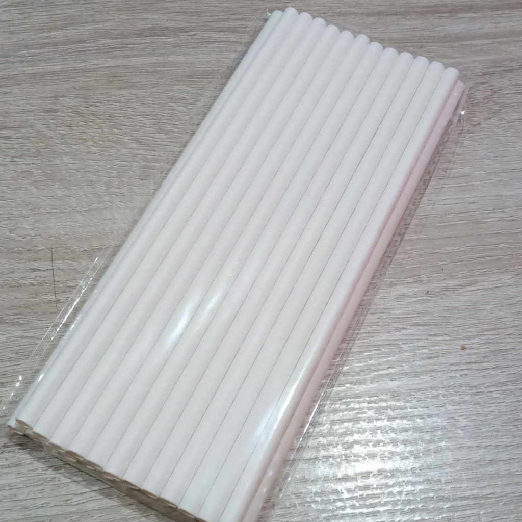 paper straw 6mm. 25 pcs