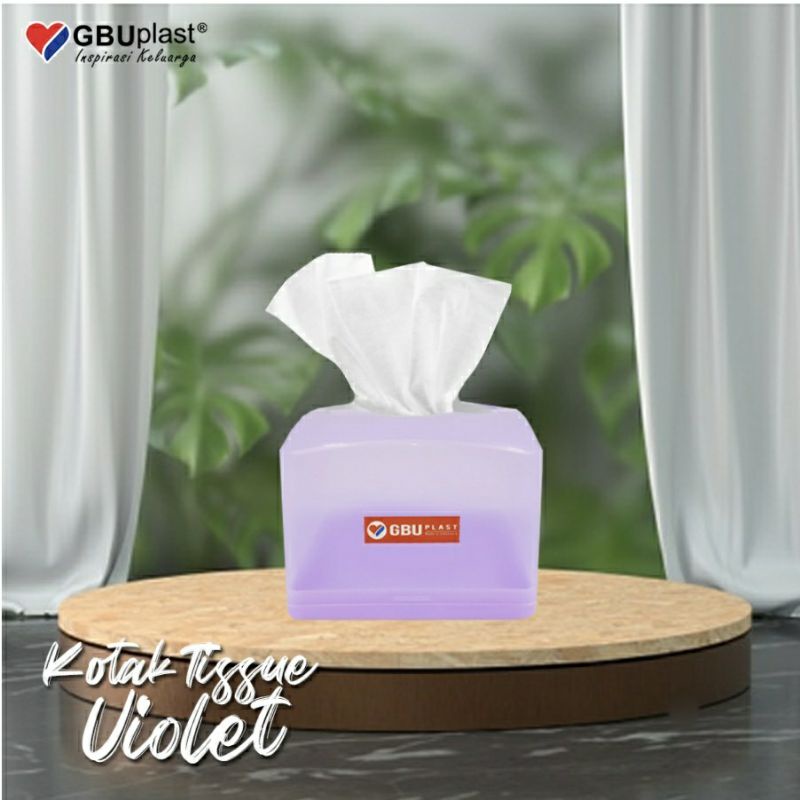 Tempat Tissue Segi / Box Tisu Model Segi Violet High Quality