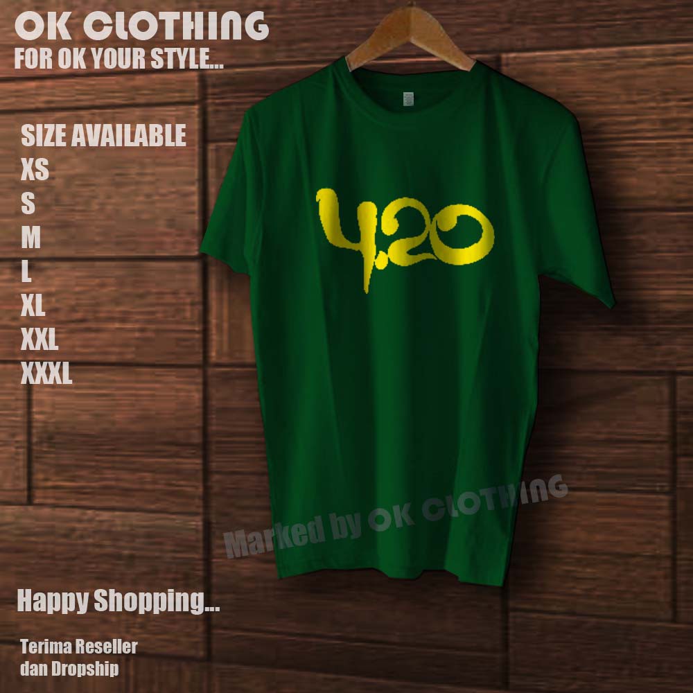 Kaos T-shirt Fourtwnty 420 keren