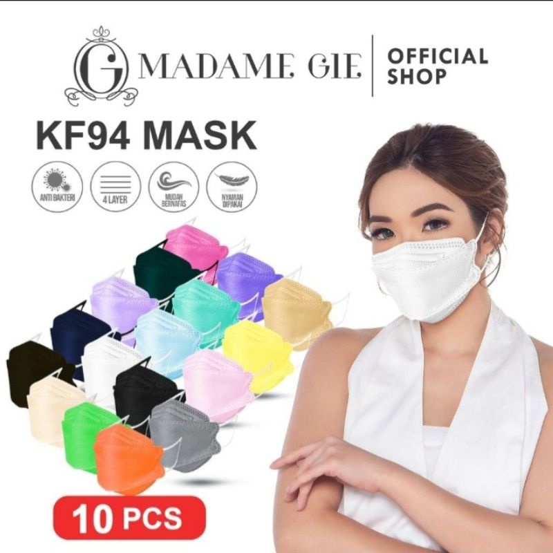 Masker KF94 Warna campur/Masker Korea isi 10 PCS MURAH