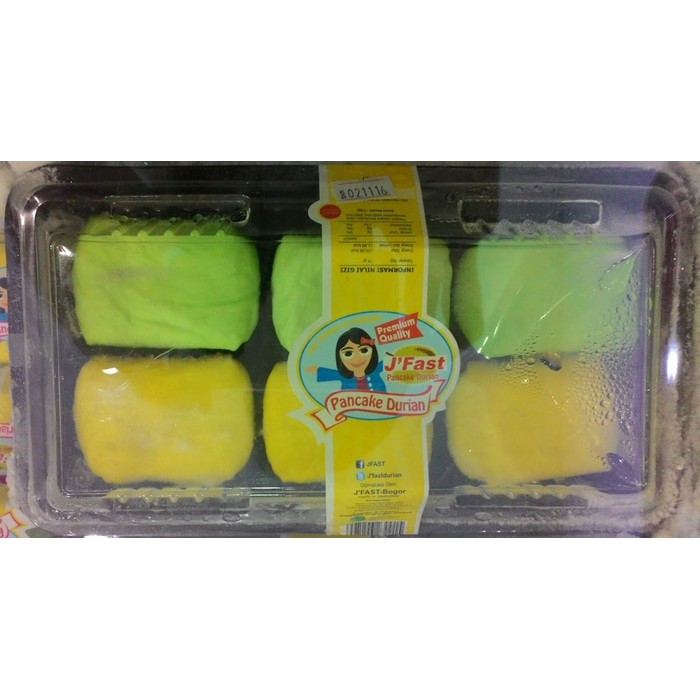 JiFAST PANCAKE DURIAN - Isi 6 pcs