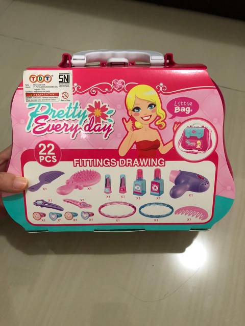 MOMBABY1 Kado Mainan Anak koper Dream fashion Pretty Everyday 2 in 1 Little Bag