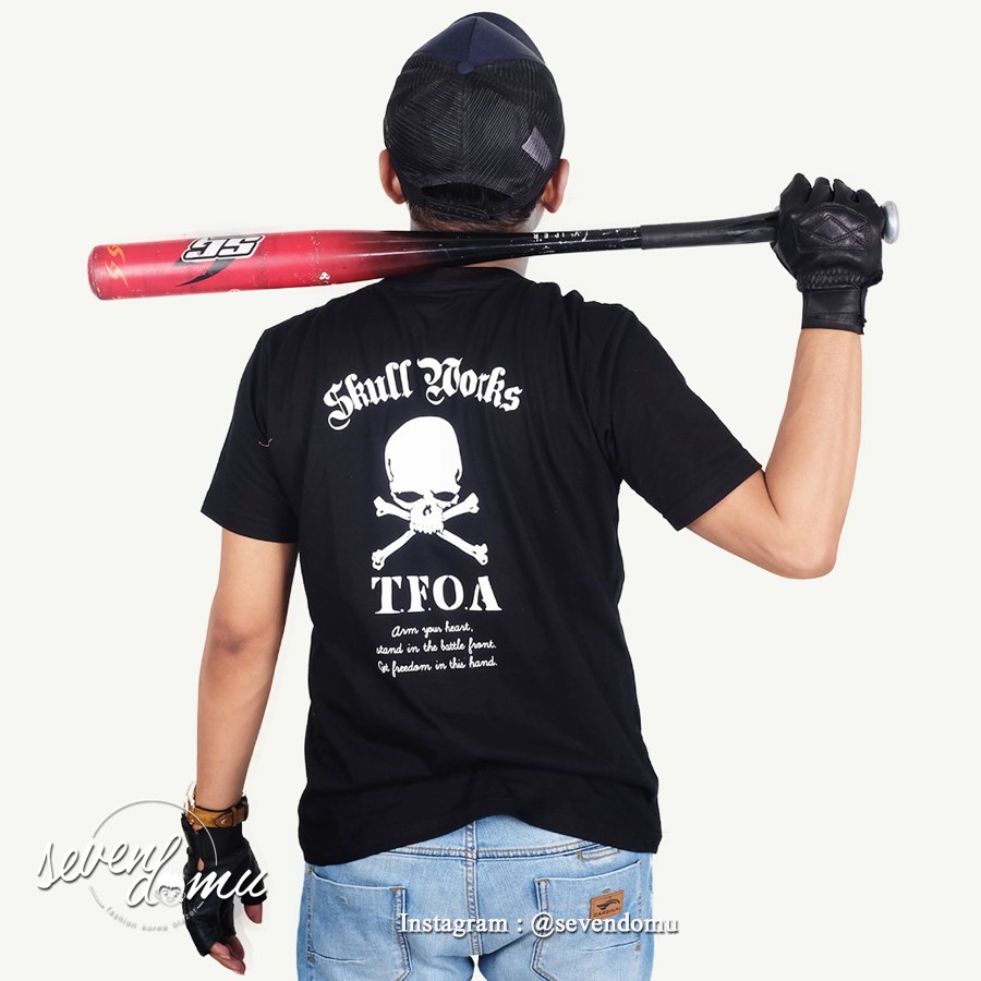 Kaos Pria Crows Zero Genji TFOA Skull Works | H-4