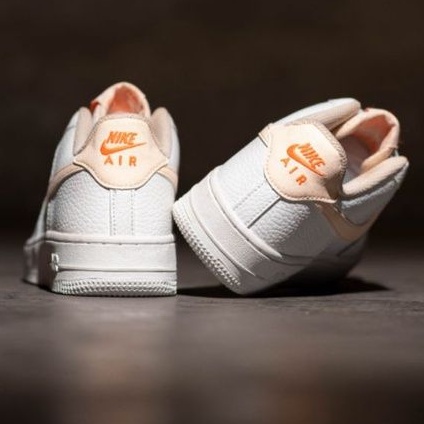 Nk Air Force 1 Low White Peach Original Sneakers Wanita