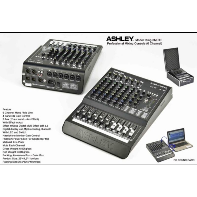 mixer Ashley King Note 6 Original King Note6