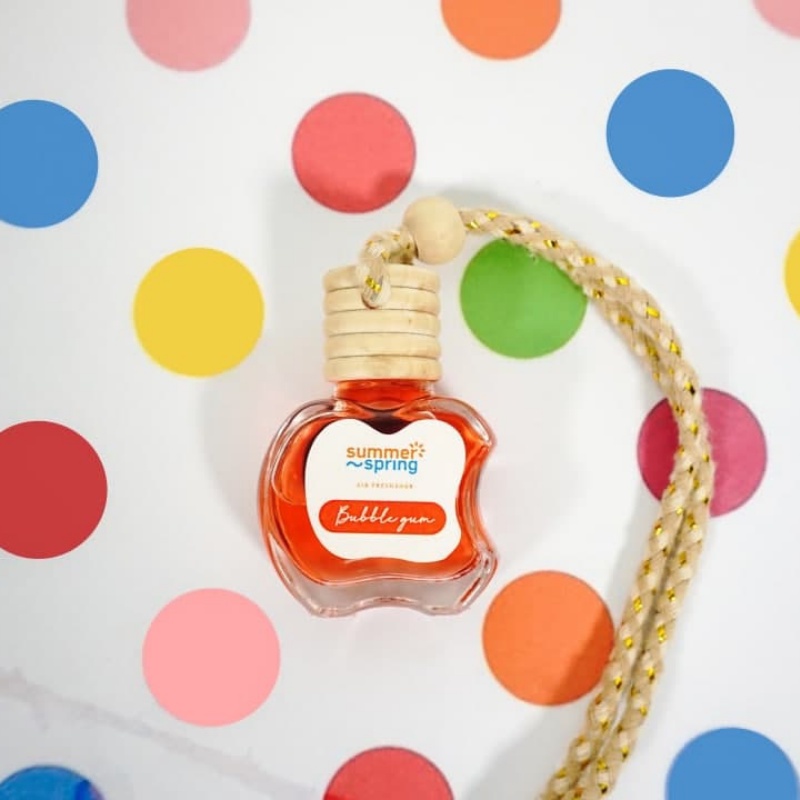 Pengharum Ruangan Aroma Bubble Gum Botol Apel Summer Spring Pengharum Mobil Kamar Aromaterapi Segar