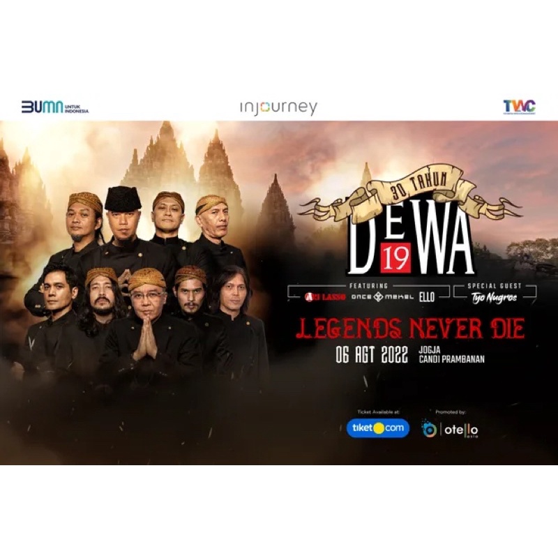 Tiket Konser Dewa 19 Candi Prambanan