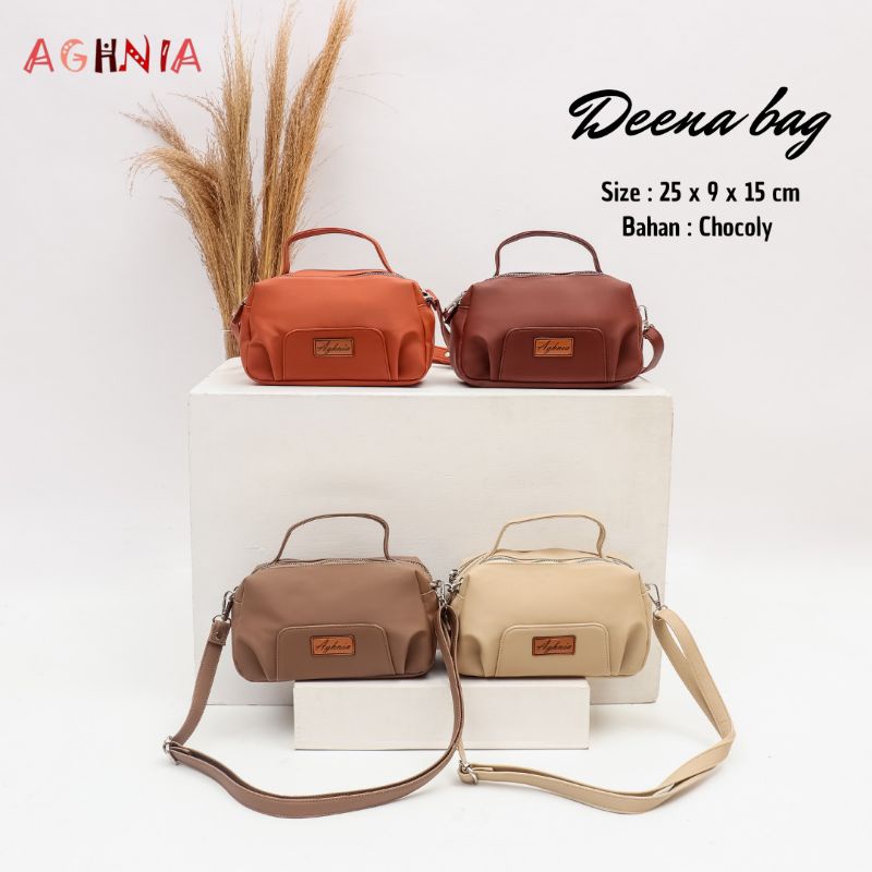 READY DEENA BAG CHOCOLY BY AGHNIA TAS SELEMPANG TENTENG WANITA