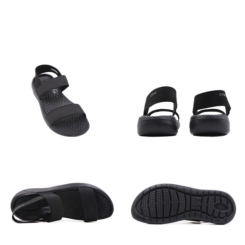 Crocs Sendal Crocs / Literide Sandal Tali 1 Wanita / Sandal Karet / Sendal suster / perawat 05106