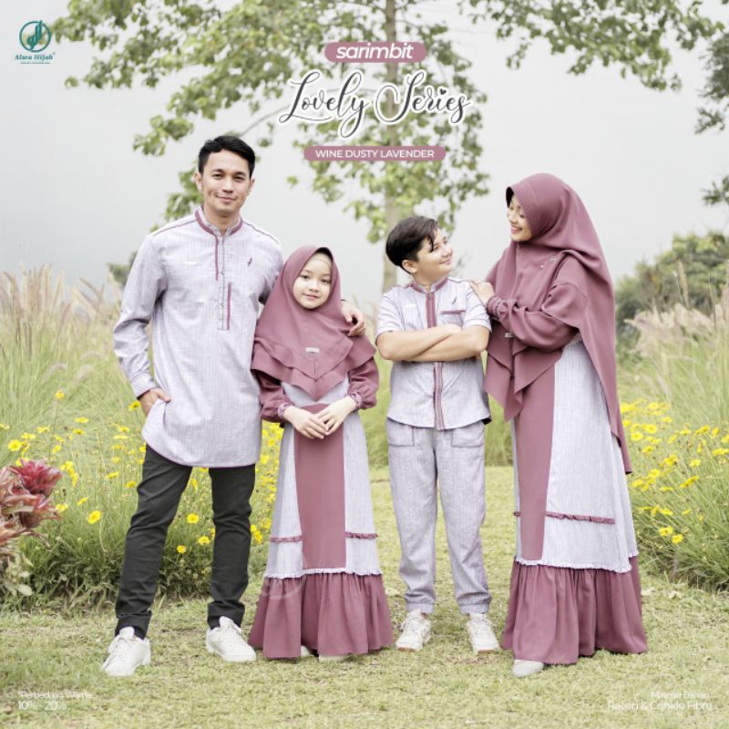 Sarimbit lebaran Alwa hijab gamis koko lovely sarimbit gamis anak muslim baju lebaran 2022 alwa hija