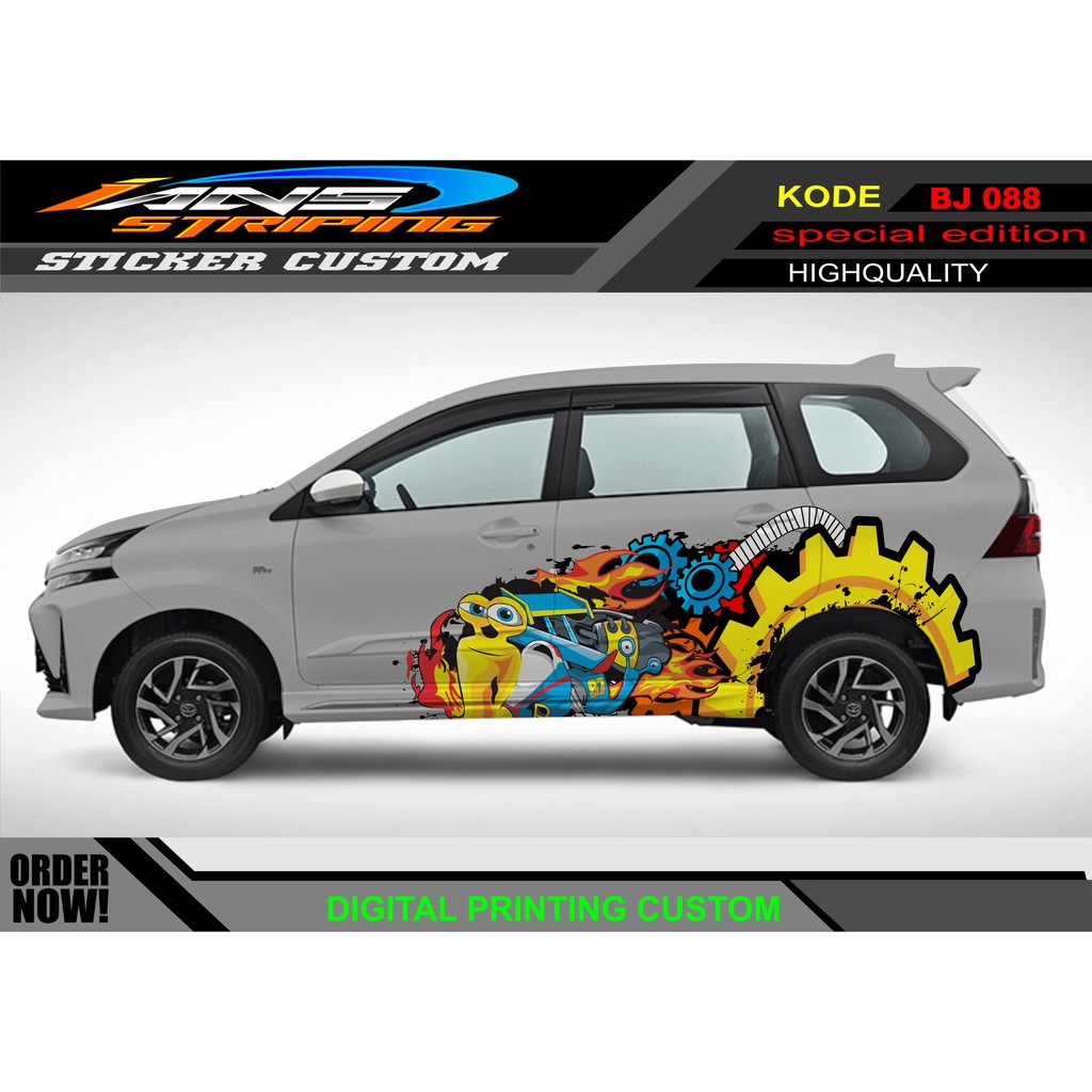 DECAL STIKER MOBIL AVANZA XENIA SIFUT RACING