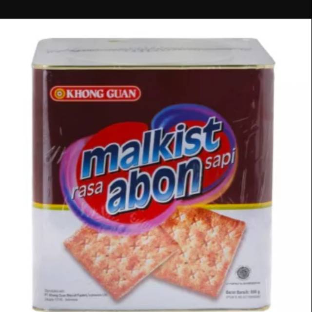 Khong guan Malkist Abon Sapi 800gr (kaleng)