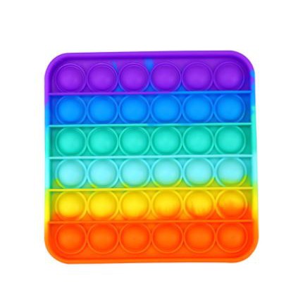 MB Pop It Murah Mainan Sensorik Pereda Stress/Fidget Pop Its Square Rainbow Multicolor Foxmind-RAINBOW PERSEGI