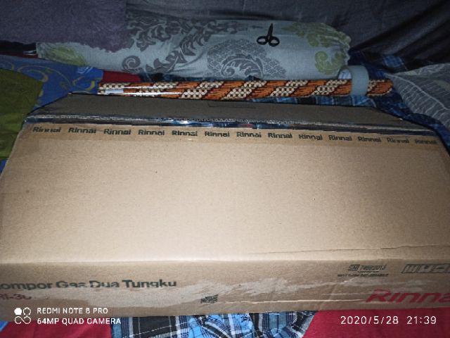 Rinnai Ri-302s Kompor Gas 2 Tungku + (selang & Regulator Caisar)