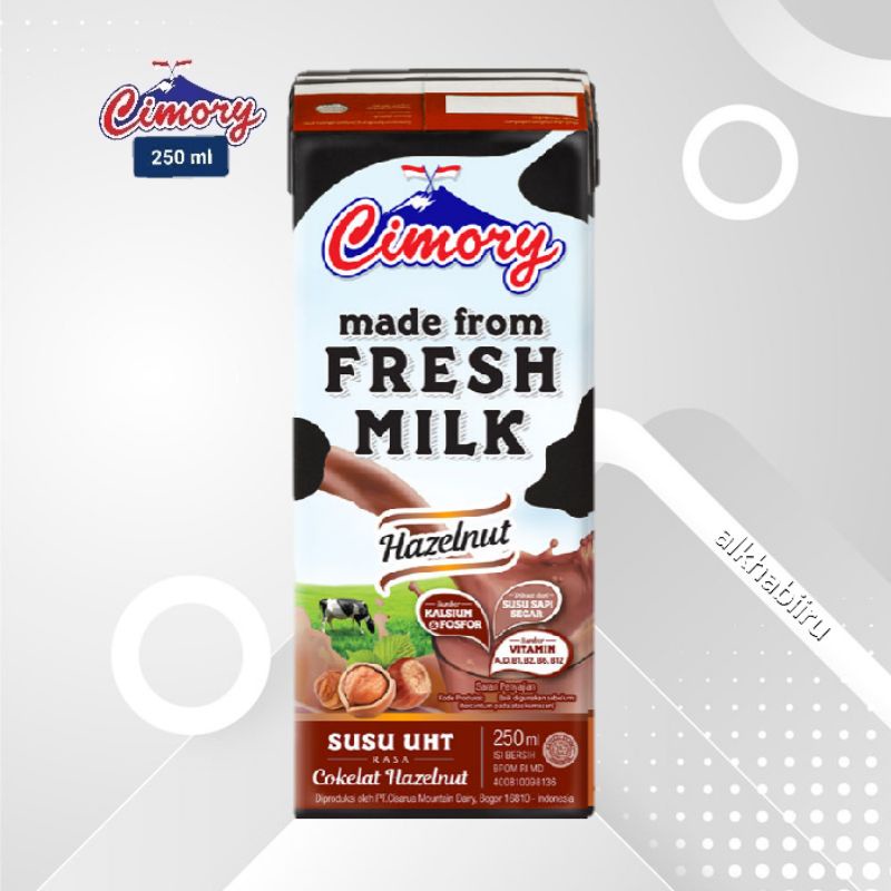 

Susu UHT Cimory Fresh Milk 250ml Hazelnut