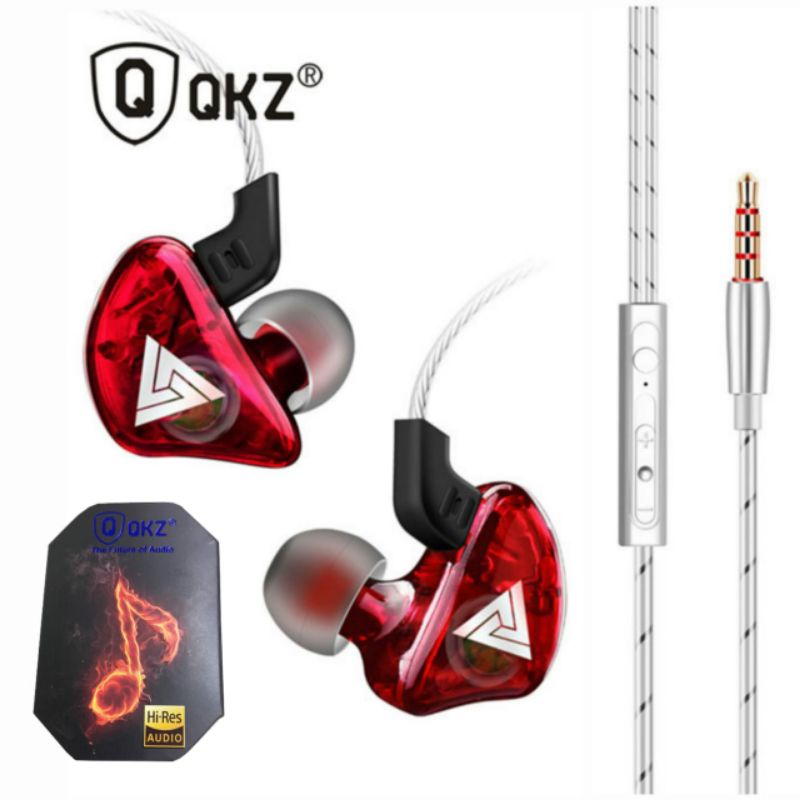 QKZ Headsheet Earphone Gaming Original + Subwoofer Bass
