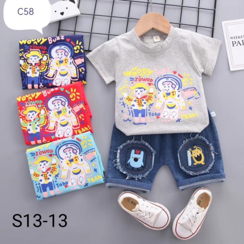 SETELAN BAJU ANAK PREMIUM MOTIF USIA 1-4th / SETELEAN ANAK / BAJU ANAK / SETELAN ANAK KOREA