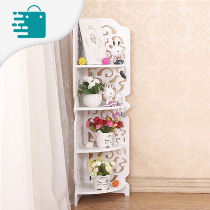 rak sudut ruang tamu minimalis