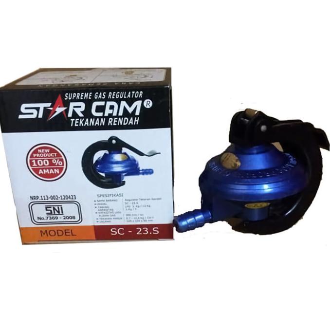 REGULATOR KOMPOR GAS / KEPALA GAS LPG STARCAM SC 23 S (Tanpa Meteran)