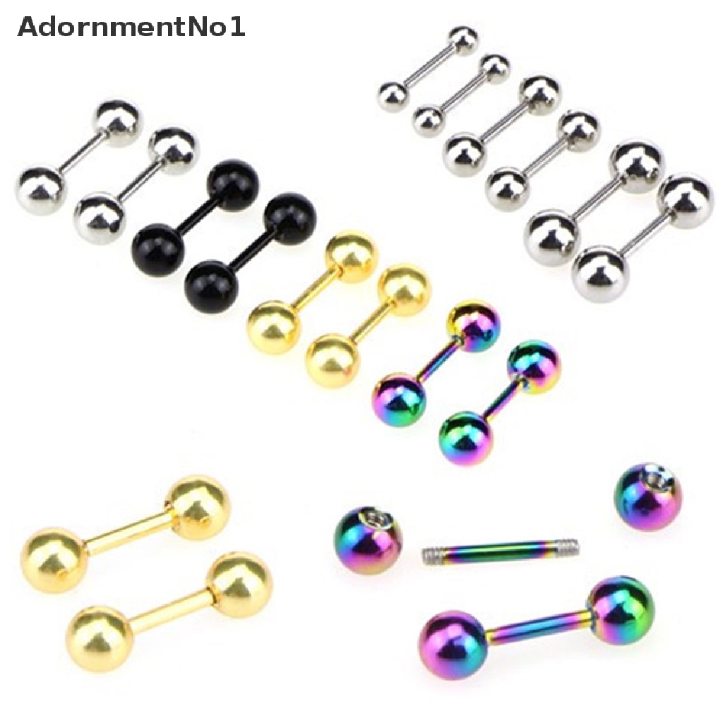 [AdornmentNo1] Stainless Steel Barbell Ear Cartilage Tragus Helix Stud Bar Earrings Piercing [new]