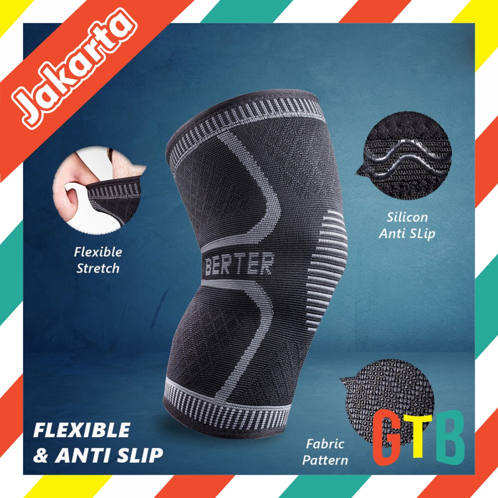 ❤GTB❤ Pelindung Lutut Basic Knee Brace / KneePad / Leg sleeve pad / Knee Support Sepasang R551