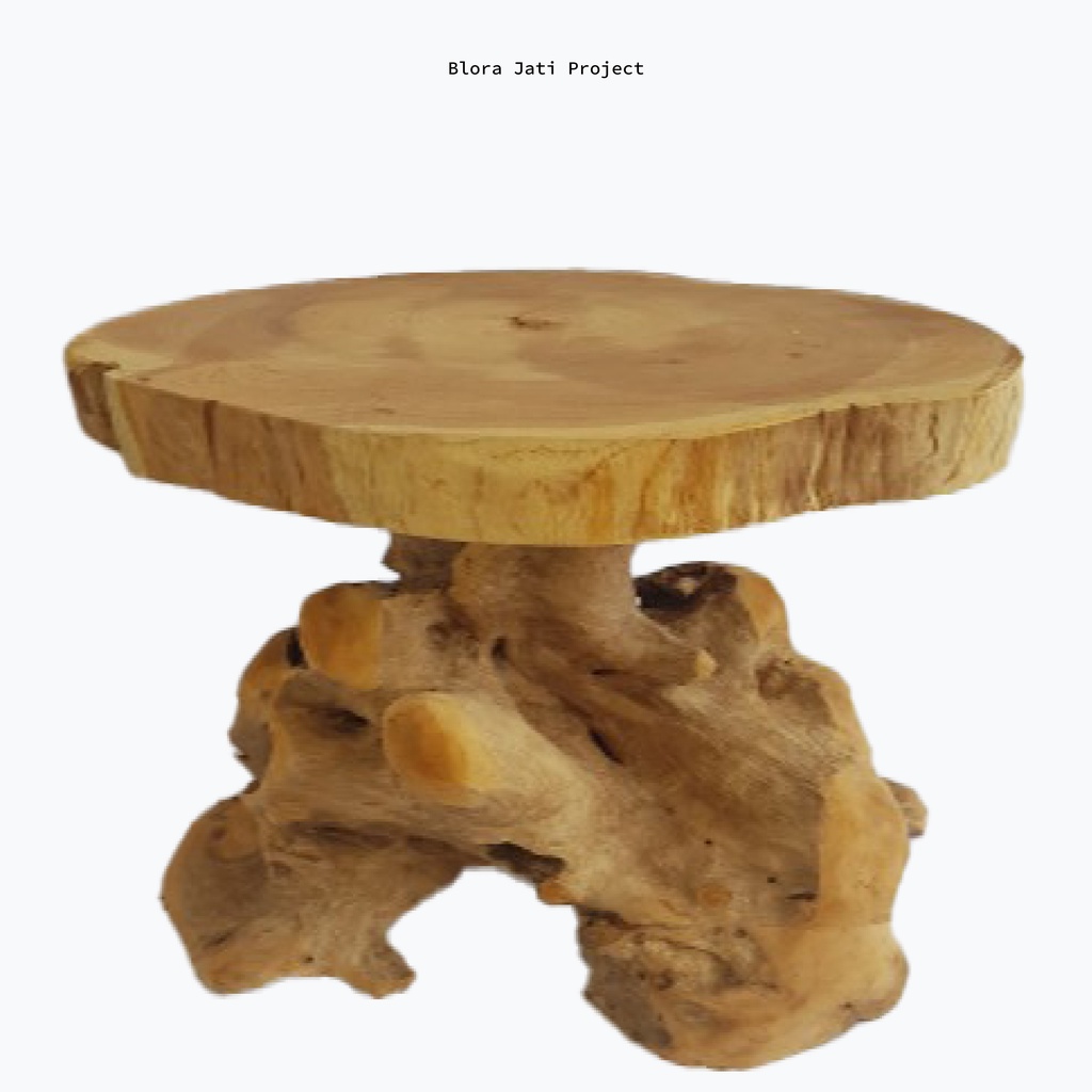 Kursi Jamur Akar Jati / Stool Chair - Type 21