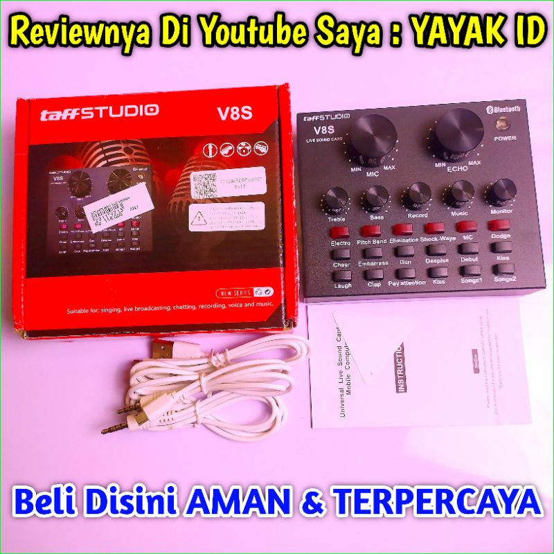 Soundcard V8s Bluetooth | HOME RECORDING ORIGINAL TAFFSTUDIO V8s Live Broadcast Bluetooth - Sound Ca
