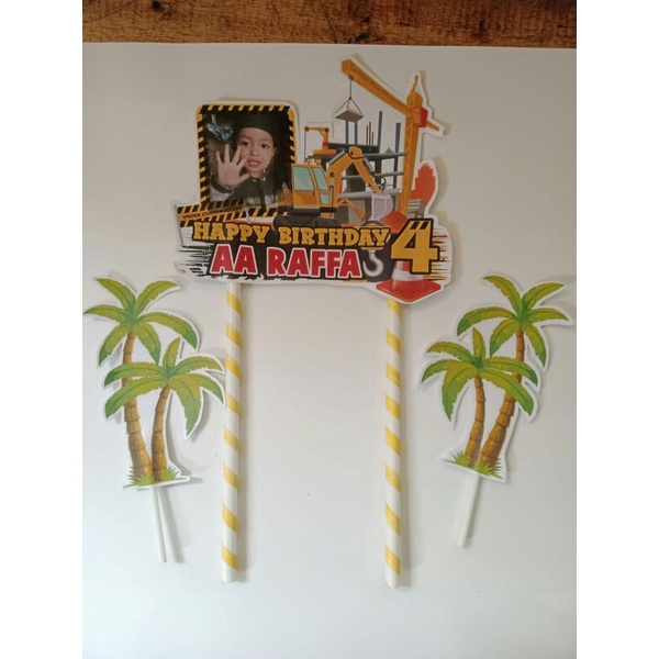 Topper Cake Konstruksi Custom
