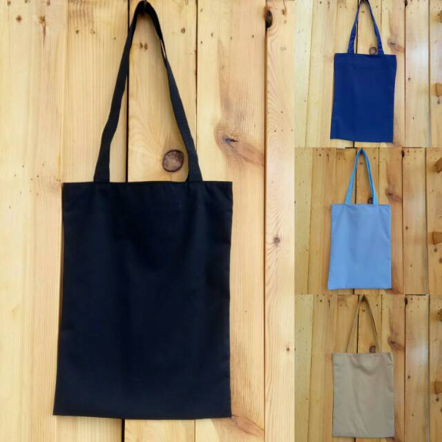 casual tote bag polos premium bahan drill halus