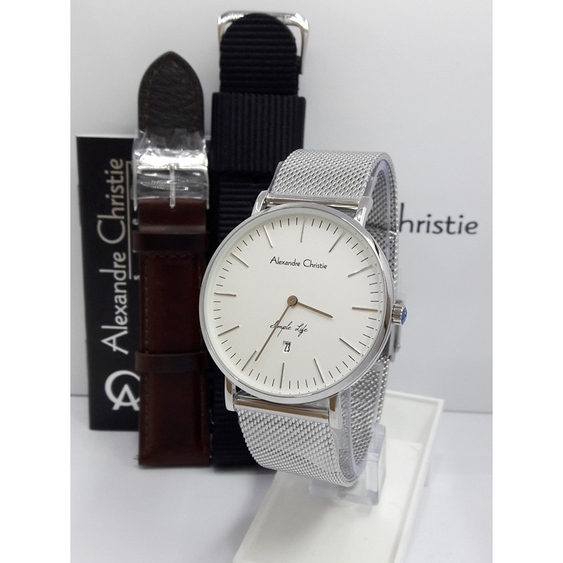 Jam Tangan Pria Alexandre Christie AC 8566 MD FSV Original Stainless