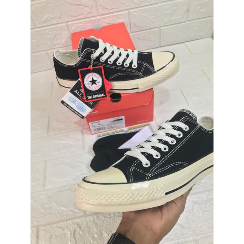 SEPATU SNEAKER CONVERSE ALLSTAR 70s OX BLACK WHITE SOL TRANSPARAN