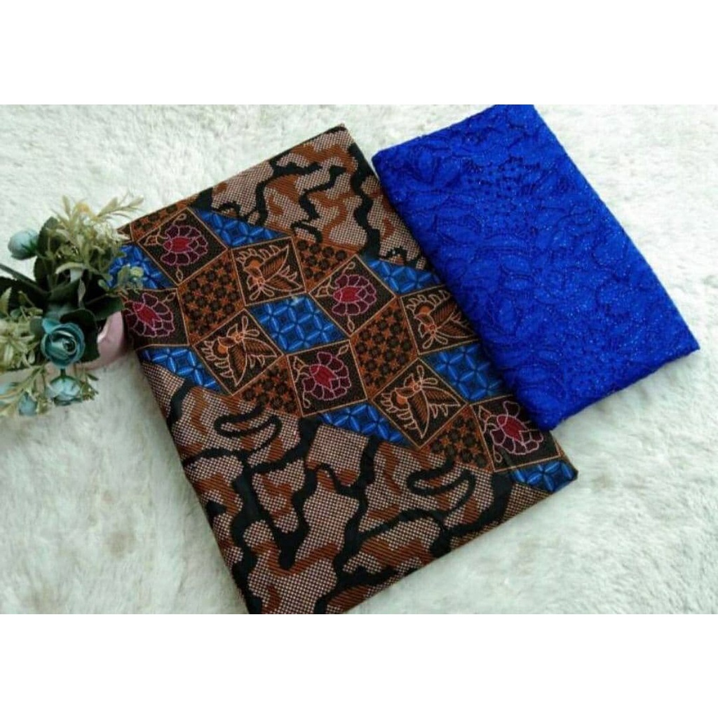 Kain Batik Murah Sogan Jarik Embos Brokat Primis Songket Seragam Bridesmaid Batik Pekalongan Warna B